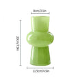 Modern Pink Glass Vase Hydroponic Flower Vase For Home Decor