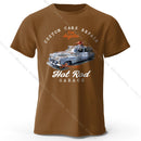 Custom Car Club T-Shirt Embossed Logo 100% Cotton Unisex Tee