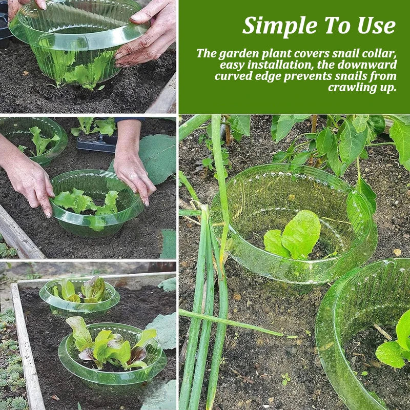 Slug Protection Rings For Garden Plants Flower Pots Vegetables Pest Control