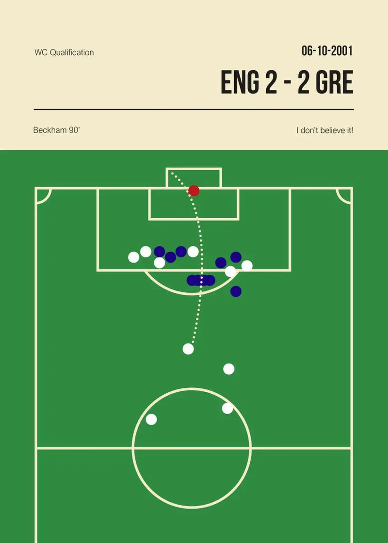 Football Canvas Wall Art Golden Goal Soccer Sports Poster Print