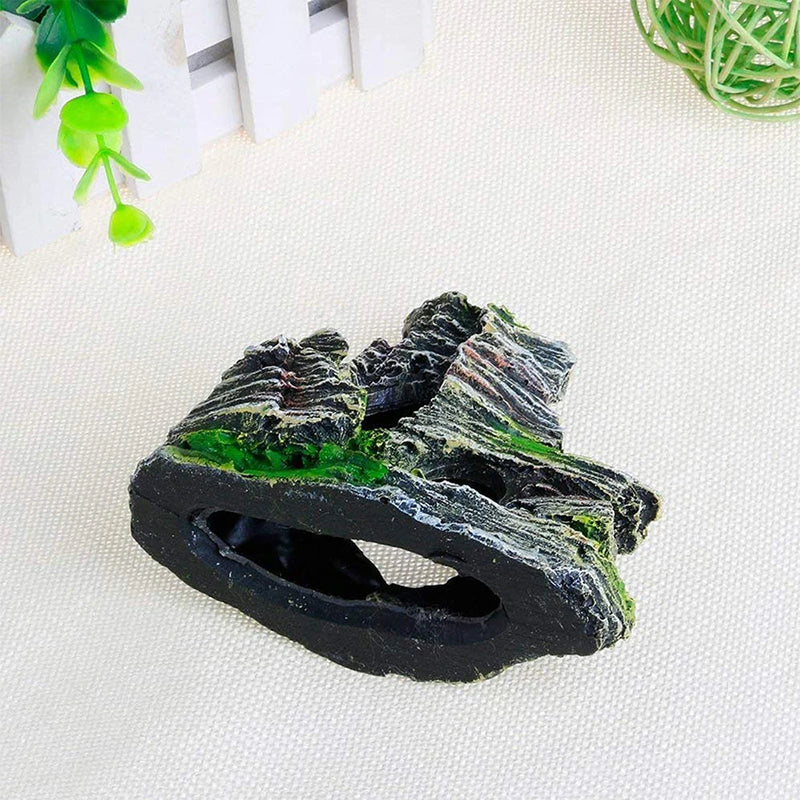 Artificial Moss Aquarium Decoration Ornament Rockery Cave Mountain View