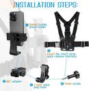 Phone Chest Strap Mount Adjustable Holder For Smartphones And Action Cameras