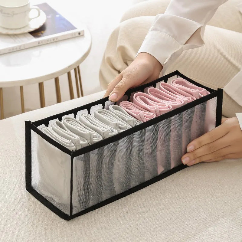 Clothes Organizer Storage Box For Trousers Jeans Underwear Socks Cabinet