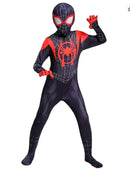 Kids Spider Superhero Costume Spandex Jumpsuit Halloween Party Set