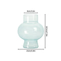 Modern Pink Glass Vase Hydroponic Flower Vase For Home Decor
