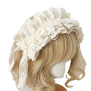 Lace Bowknot Headband Women Cosplay Party French Anime Maid Headdress