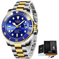 LIGE Men's Quartz Wristwatch Waterproof Sport Diver Date Clock
