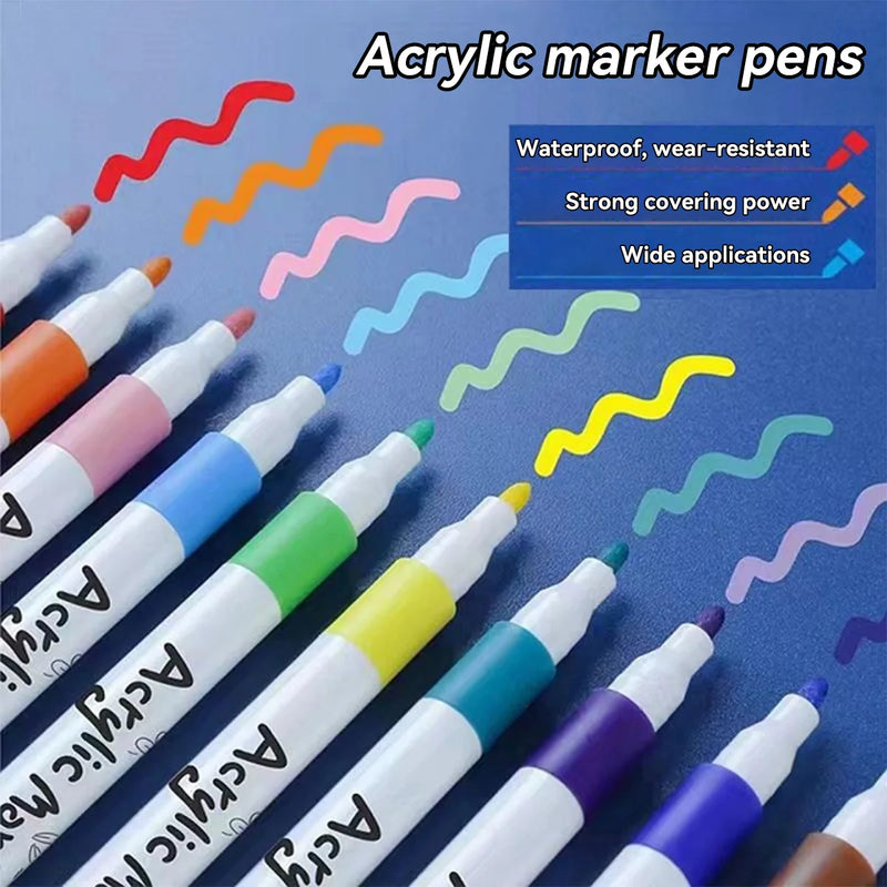 Water-based Acrylic Marker Pens Set For Art DIY Painting Graffiti