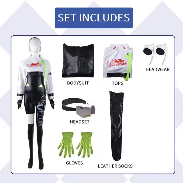 Miku Cosplay Costume Racing Style Anime Outfit For Women Party