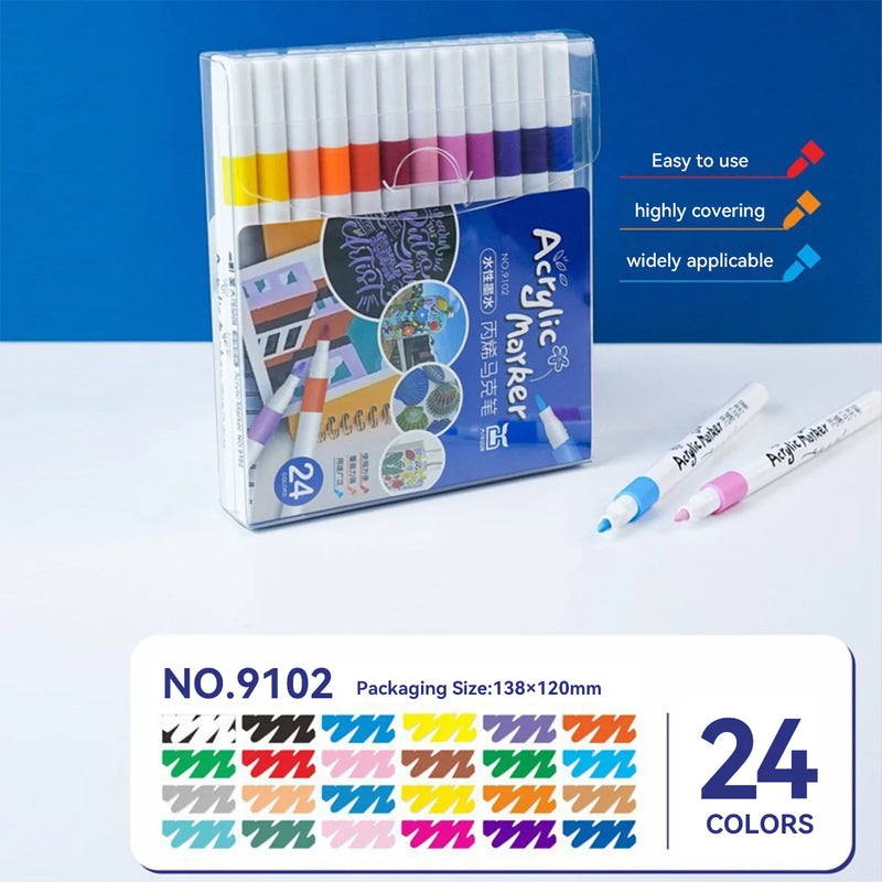 Water-based Acrylic Marker Pens Set For Art DIY Painting Graffiti