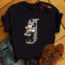 26 Letter Printed Women T-shirts Casual Graphic Summer Short Sleeve Tops