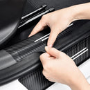 Car Carbon Fiber Door Sill Sticker For BYD Dolphin Mini EV Threshold
