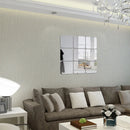 4pcs Acrylic Mirror Wall Stickers Self Adhesive DIY Home Decor