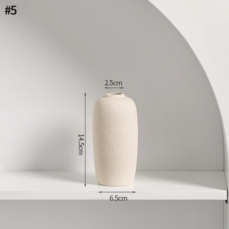 INS Ceramic Vase White Nordic Decorative Flower Pot For Home Decor