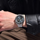 PAGANI DESIGN Moonwatch Quartz Chronograph Stainless Steel Waterproof Watch