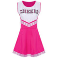 Cheerleading Dance Costume For Women Sleeveless Crop Top Pleated Skirt