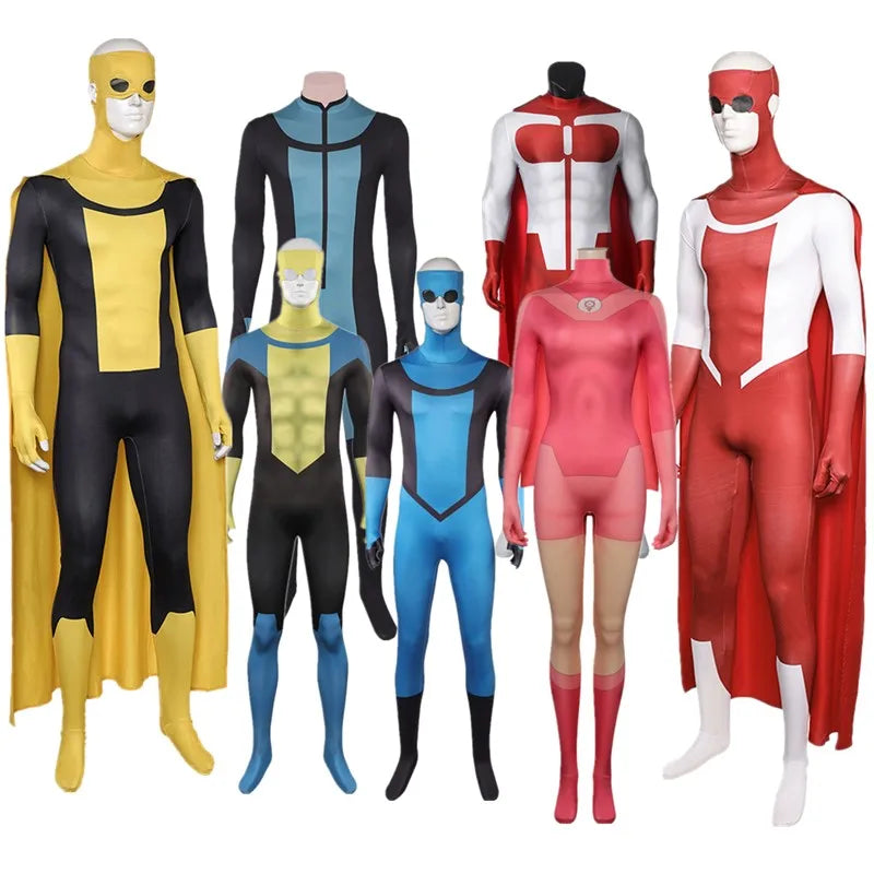 Omni Man Costume Nolan Grayson Jumpsuit Cloak Roleplay Suit