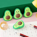 3pcs Cartoon Fruit Eraser Set Cute Pencil Erasers For Kids