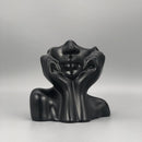 Human Ceramic Vase Scandinavian Art Statue Tabletop Home Decoration