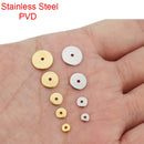 30pcs Stainless Steel Spacer Beads Thin Round Flat DIY Jewelry Making