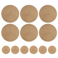 Set Of 12 Round Braided Table Mats Non Slip Heat Resistant Pads