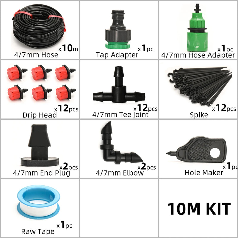 5M-60M Drip Irrigation System Plant Watering Set Watering Kits Adjustable Drippers For Irrigation Micro Garden Watering System