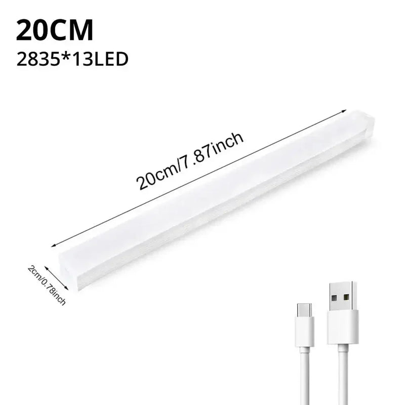 Wireless LED Motion Sensor Night Light USB Rechargeable Magnetic Lamp
