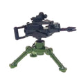WWII Military Building Blocks Toy Soldier Figure With Heavy Machine Gun
