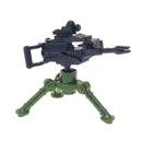 WWII Military Building Blocks Toy Soldier Figure With Heavy Machine Gun