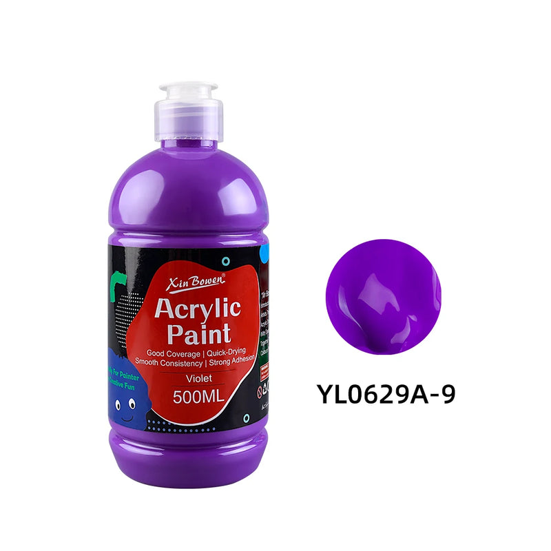 Acrylic Paint Set 14 Colors 500ml Water-Based For Wall Art DIY