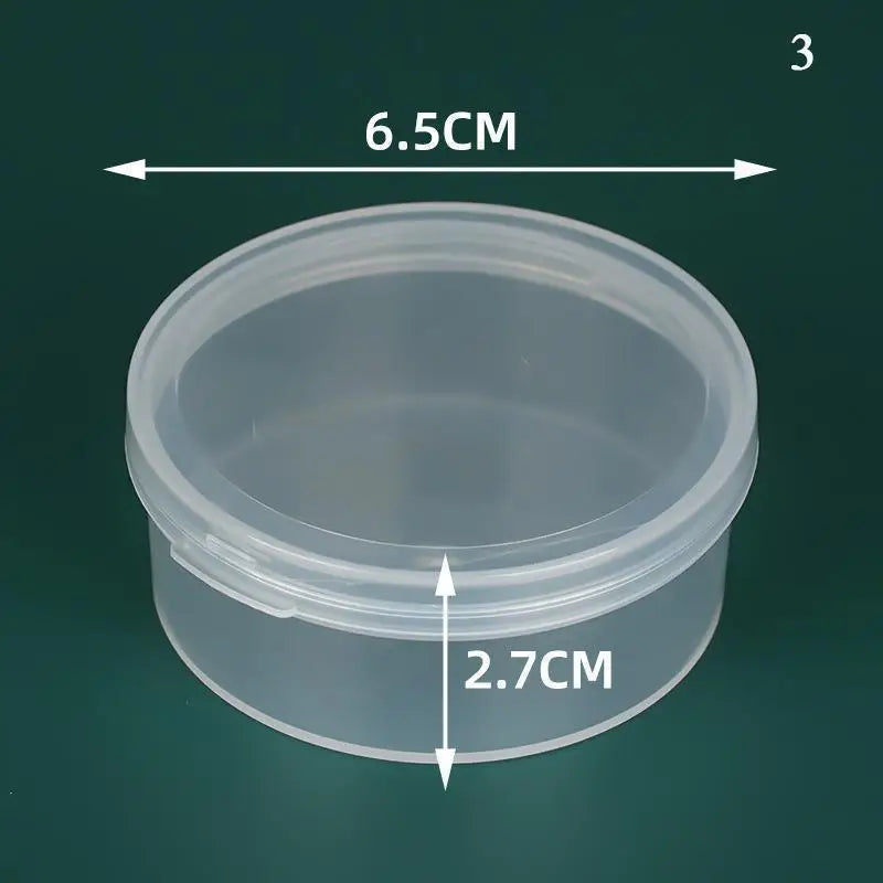 Mini Translucent Storage Box Rectangular Dustproof Jewelry Case Container