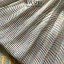 Gradient Pleated Glitter Mesh Fabric Gray Soft Shiny Textile For Sewing