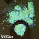 1000pcs Glow In The Dark Sand Mini Pebbles For Garden Aquarium