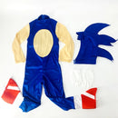 Sonic Cosplay Costume For Kids Boys Girls Hedgehog Jumpsuit