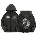 Darc Wolves Cotton Zip Up Hoodies For Men And Women Casual Jacket