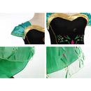 Anna Dress For Kids Green Princess Halloween Party Gown