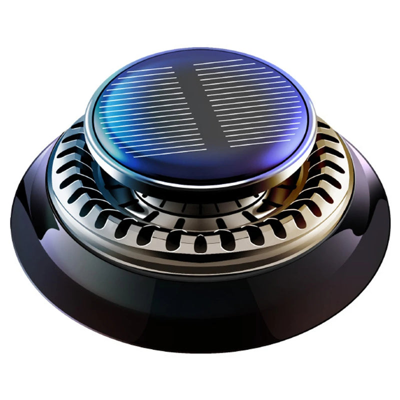 Solar Car Air Freshener Rotating Aromatherapy Deodorizer Ornament