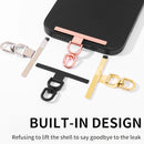 Ultra-Thin Stainless Steel Phone Tether With 360 Degree Rotatable Clip