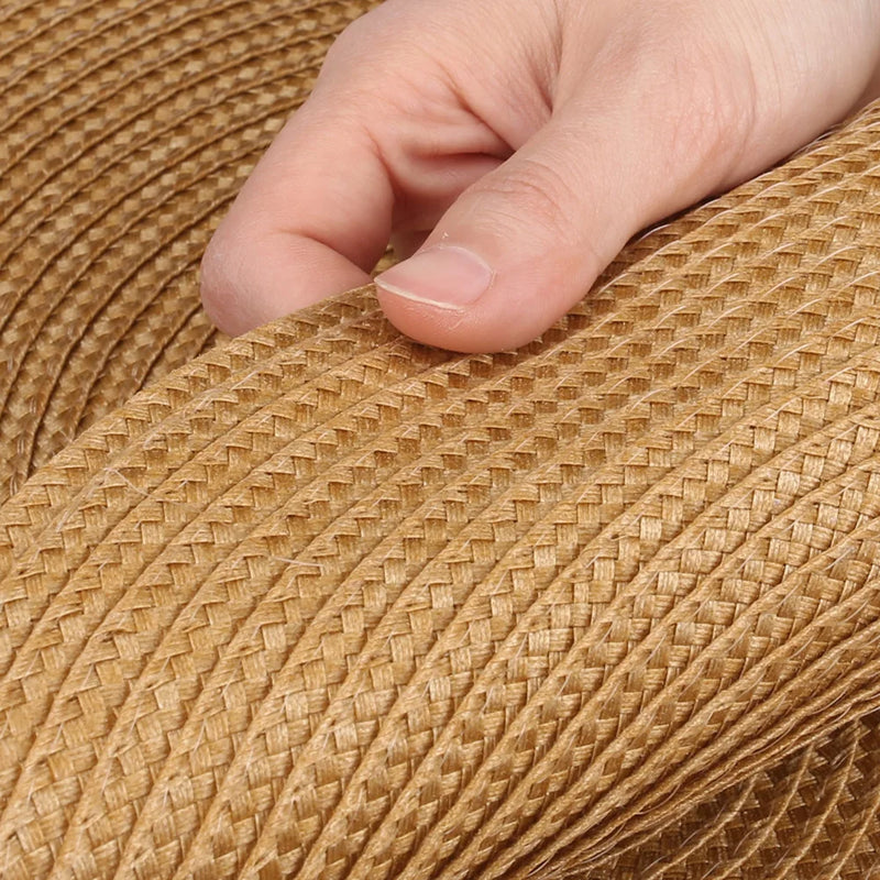 Set Of 12 Round Braided Table Mats Non Slip Heat Resistant Pads