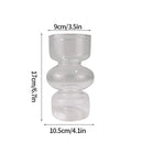 Modern Pink Glass Vase Hydroponic Flower Vase For Home Decor