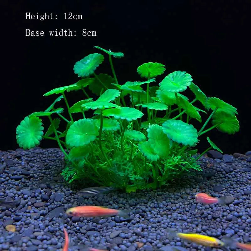 Artificial Aquarium Plants Green Plastic Underwater Fish Tank Decor