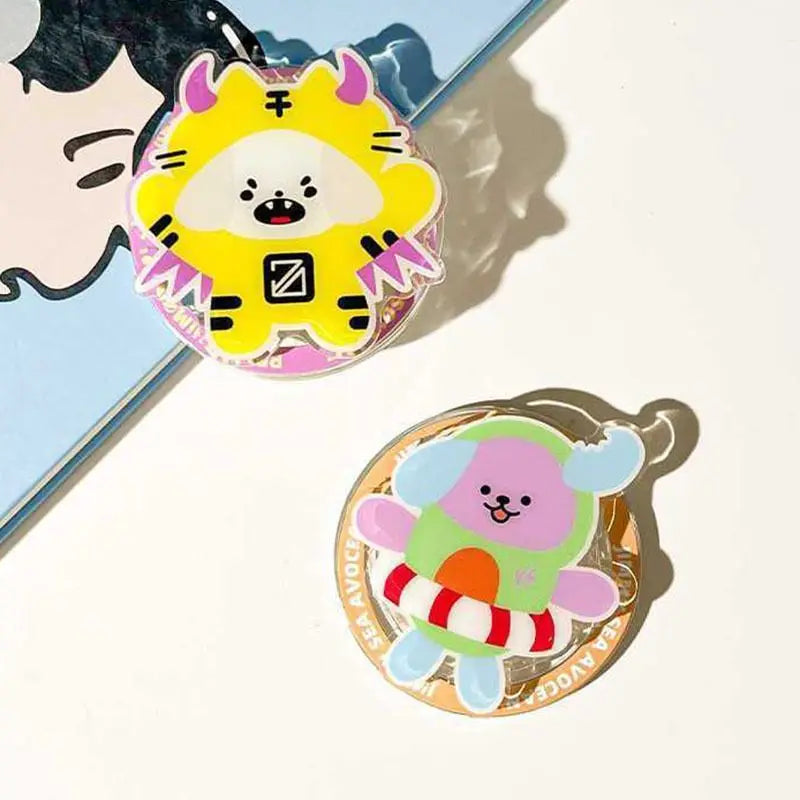 GMMTV Ohmnanon BounPrem Cartoon Magnetic Phone Holder Stand Accessories