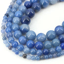 Natural Stone Beads Blue Tiger Eye Amethyst Rose Quartz 4 To 10MM
