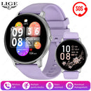 LIGE Smartwatch Bluetooth Call Fitness Heart Rate Monitor For Android IOS
