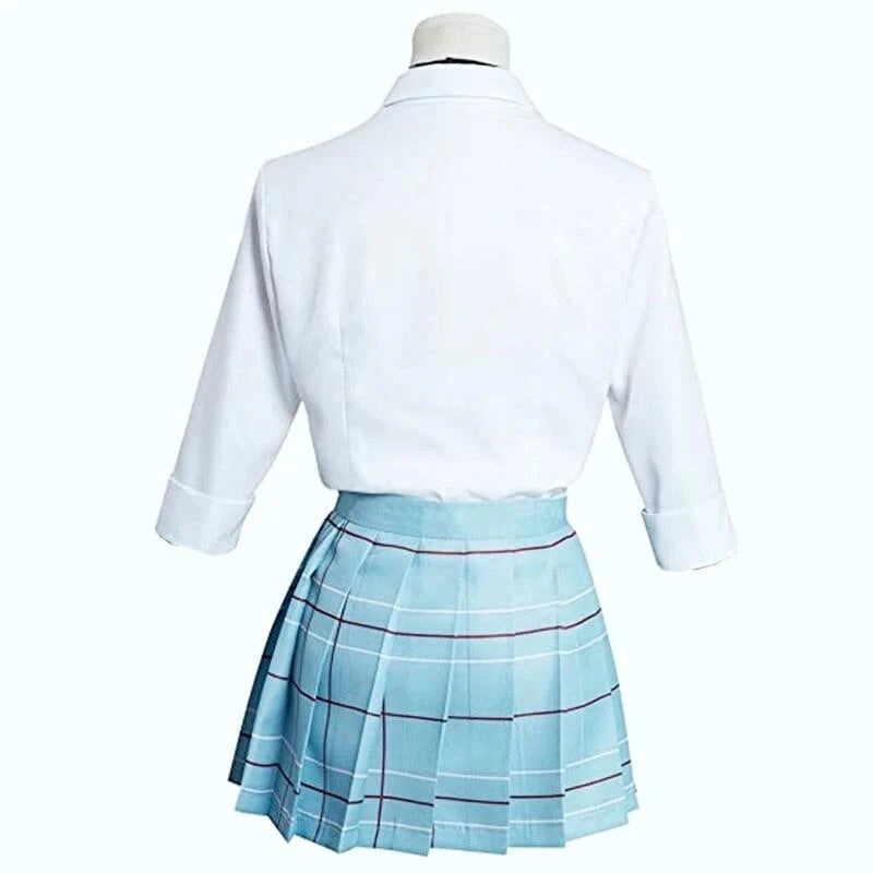 Kitagawa Marin Cosplay Costume School Uniform Wig Earrings Set Girls