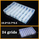 Plastic Organizer Box Clear Compartment Storage For Jewelry Tools