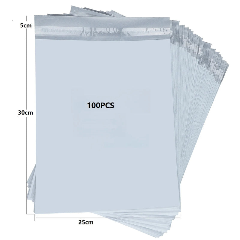 25x30cm Self Adhesive Shipping Bags White Mailing Envelope Storage