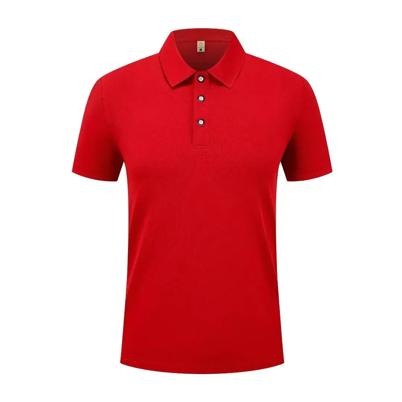 Men's Polo Shirt Short Sleeve Solid Color Lightweight Casual Top