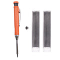 Carpenter Pencil Mechanical Woodworking 3 Colors Refill Sharpener