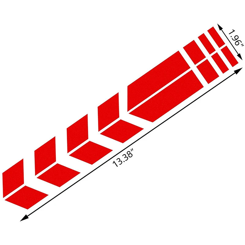 Motorcycle Arrow Stripe Sticker Waterproof Reflective Motorbike Fender Tape